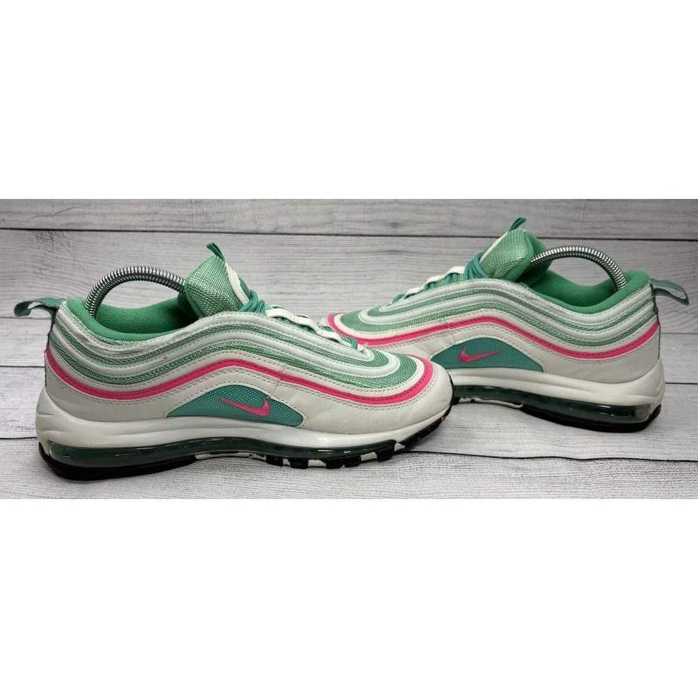 Nike Air Max 97 South Beach White Green Pink 921522-101 Women Sz 8.5